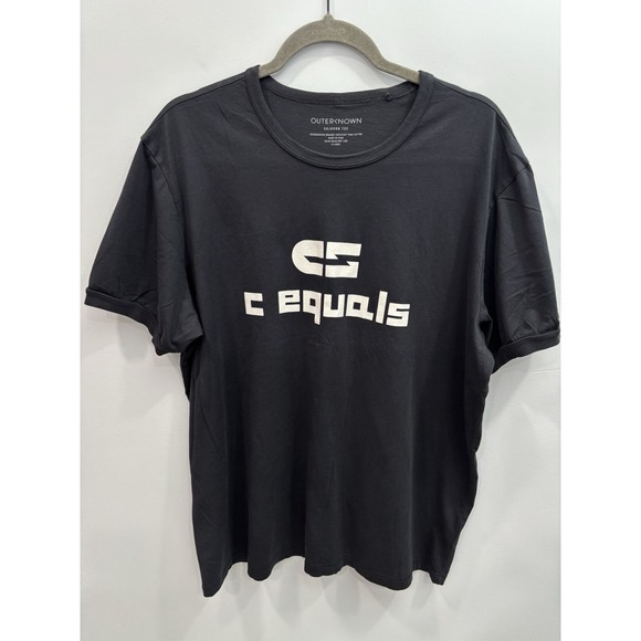 Outerknown Sojourn Tee XL Black Pima Cotton Graphic Logo T-Shirt Streetwear - Picture 4 of 8